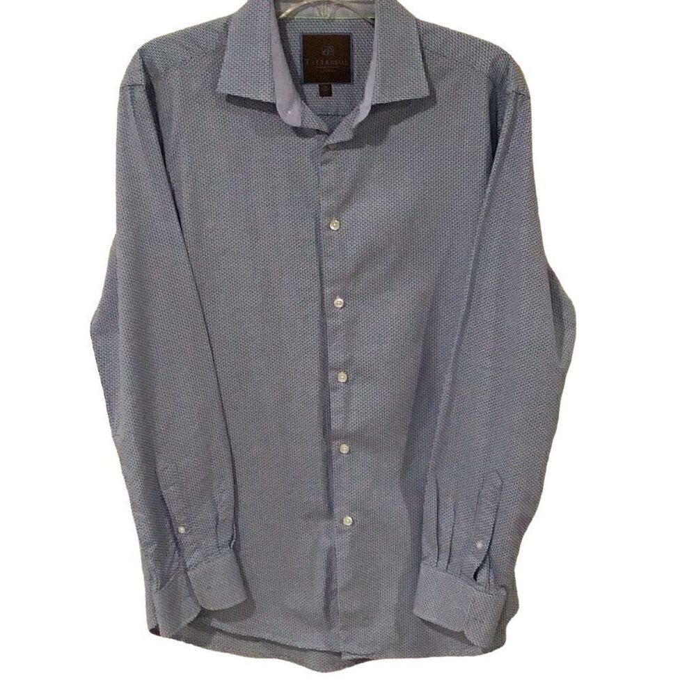 Men’s Shirt, Claiborne by John Bartlett Mens Shirt, Size L, 16 32/33, striped, m